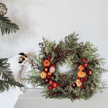 Fresh christmas wreath/centrepiece ~