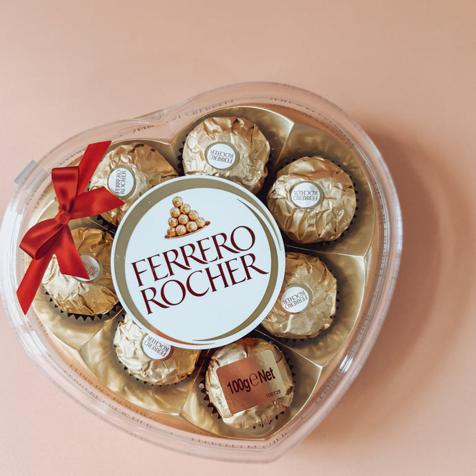Ferrero Rocher heart shaped box
