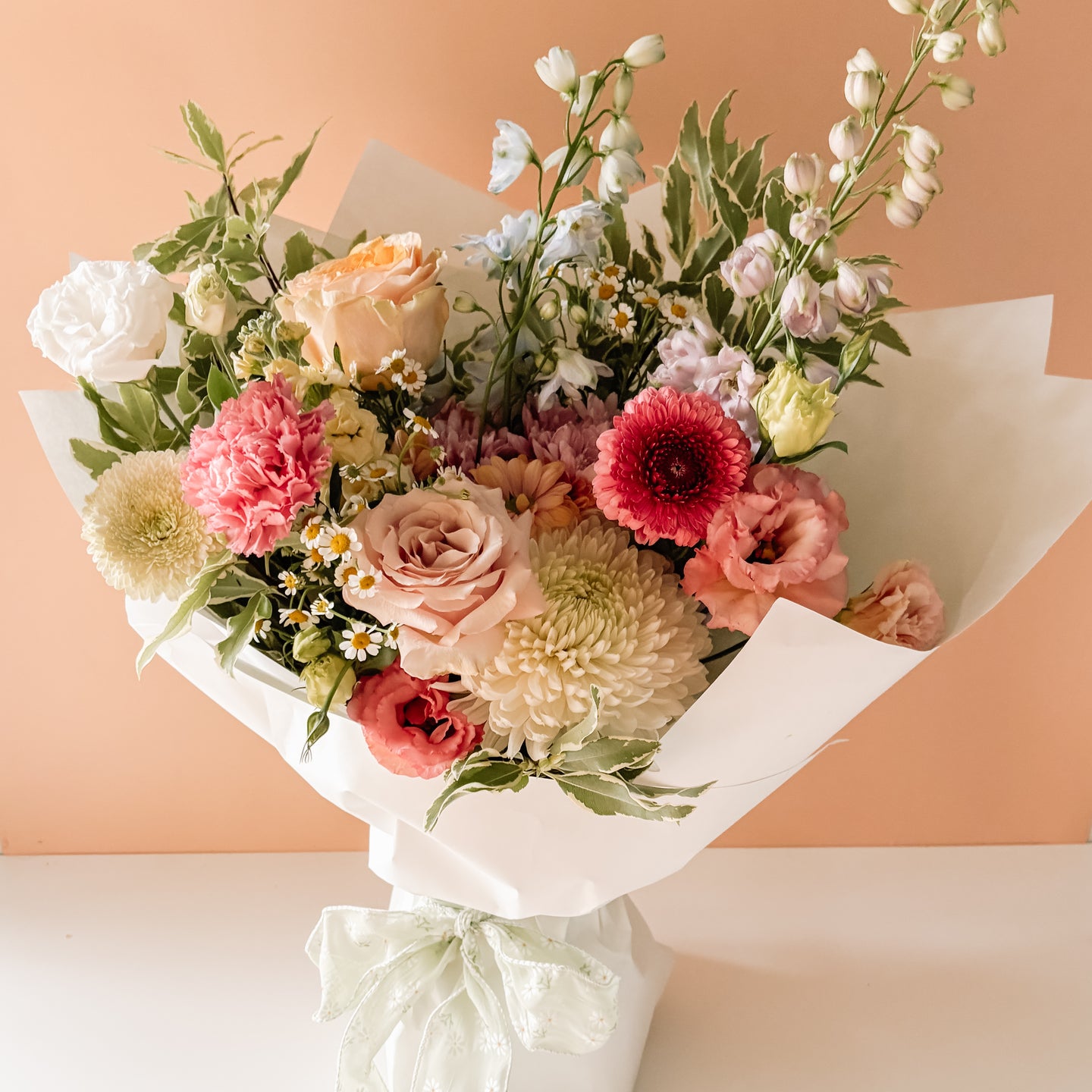 mothers day wrapped bouquet ~