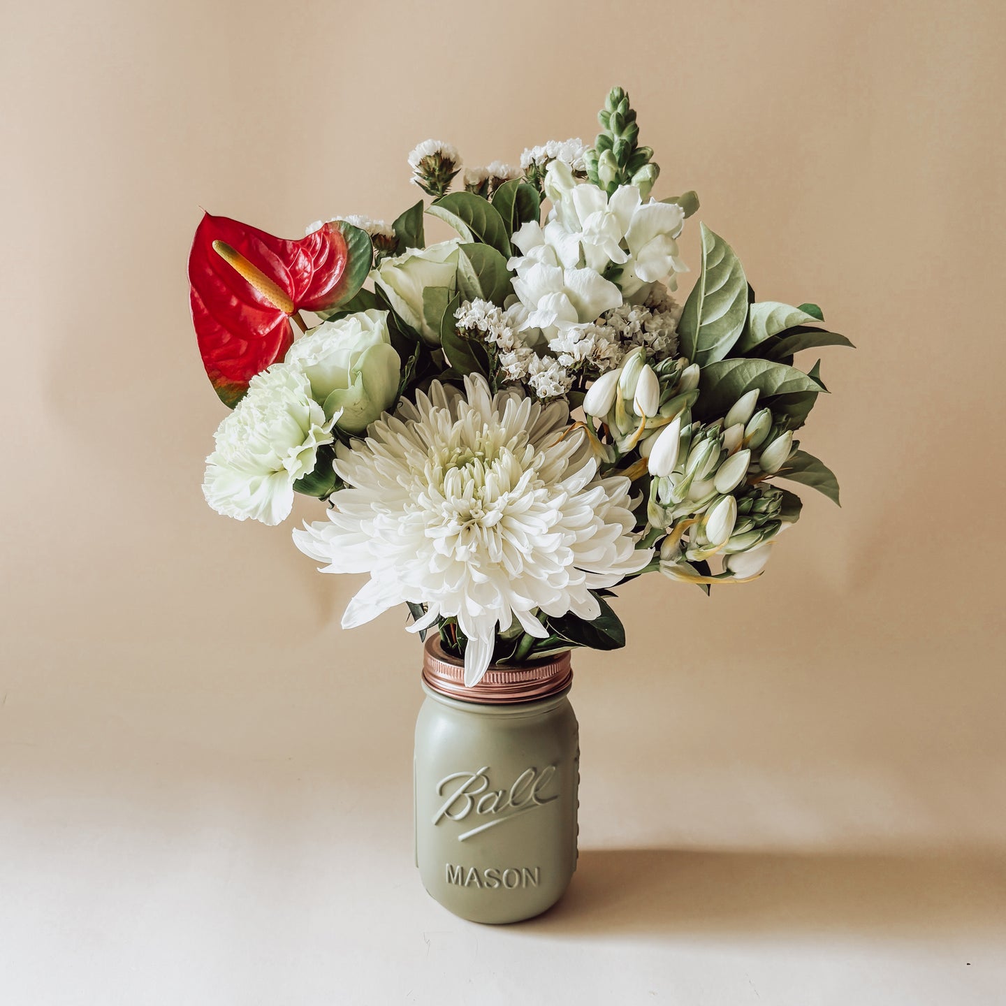 christmas bloomjar in pistachio