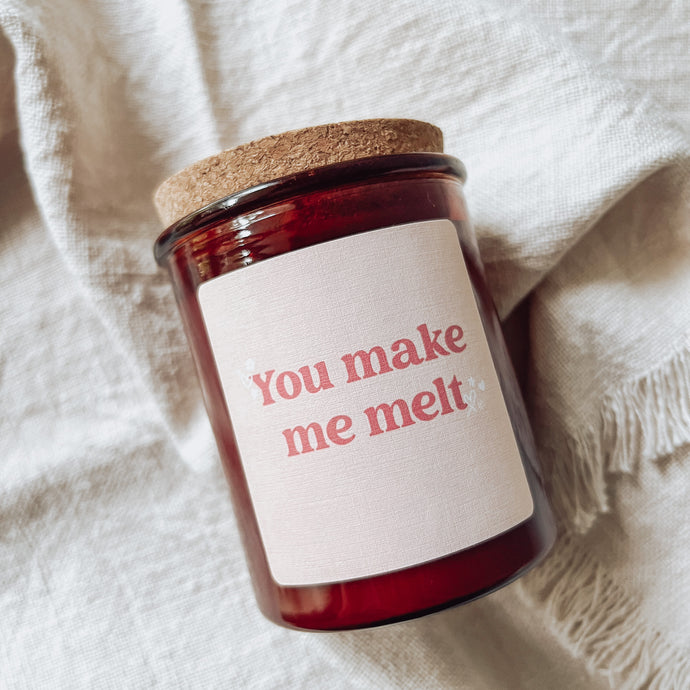 a thousand thoughts soy candle ~ 'you make me melt'